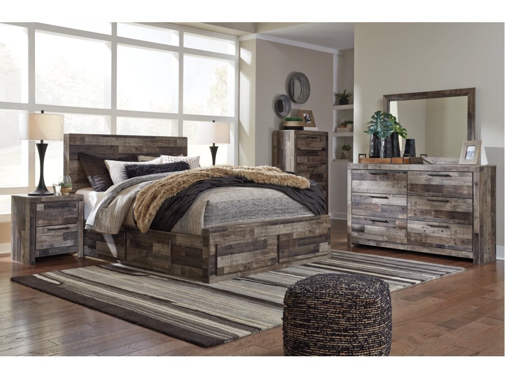 Derekson Queen Panel Bed with 6 Storage Drawers - image 5