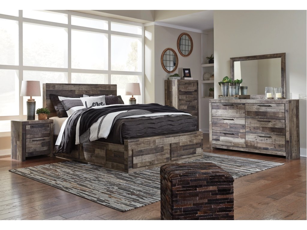 Derekson Queen Panel Bed with 6 Storage Drawers - image 6