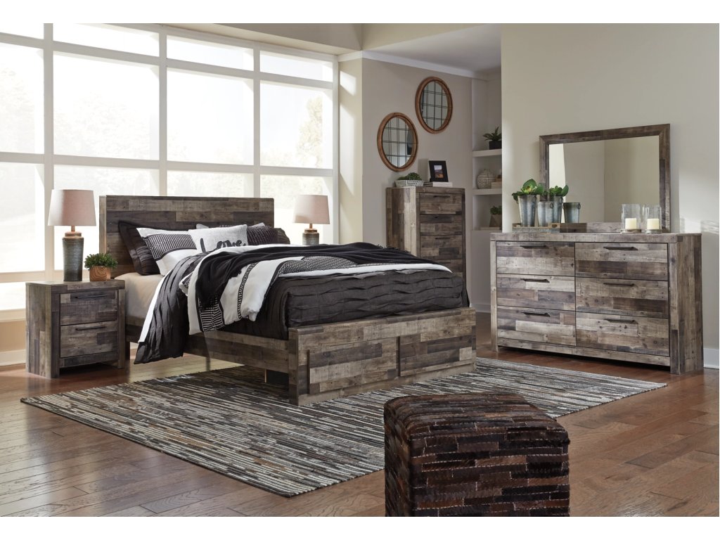 Derekson Queen Panel Bed with 2 Storage Drawers - image 4