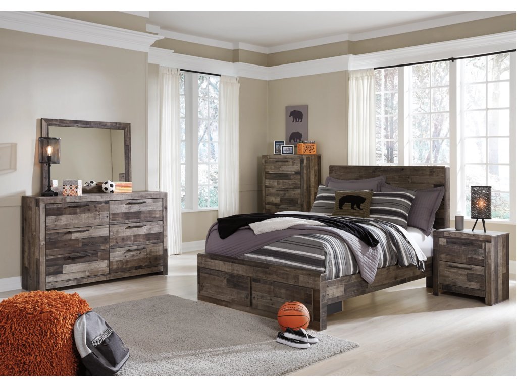 Derekson Full Panel Bed - image 4