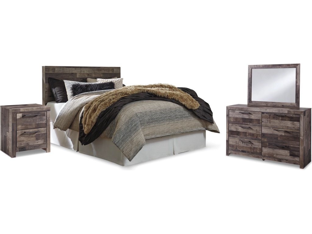 Derekson Queen Panel Headboard, Dresser, Mirror and Nightstand - main image