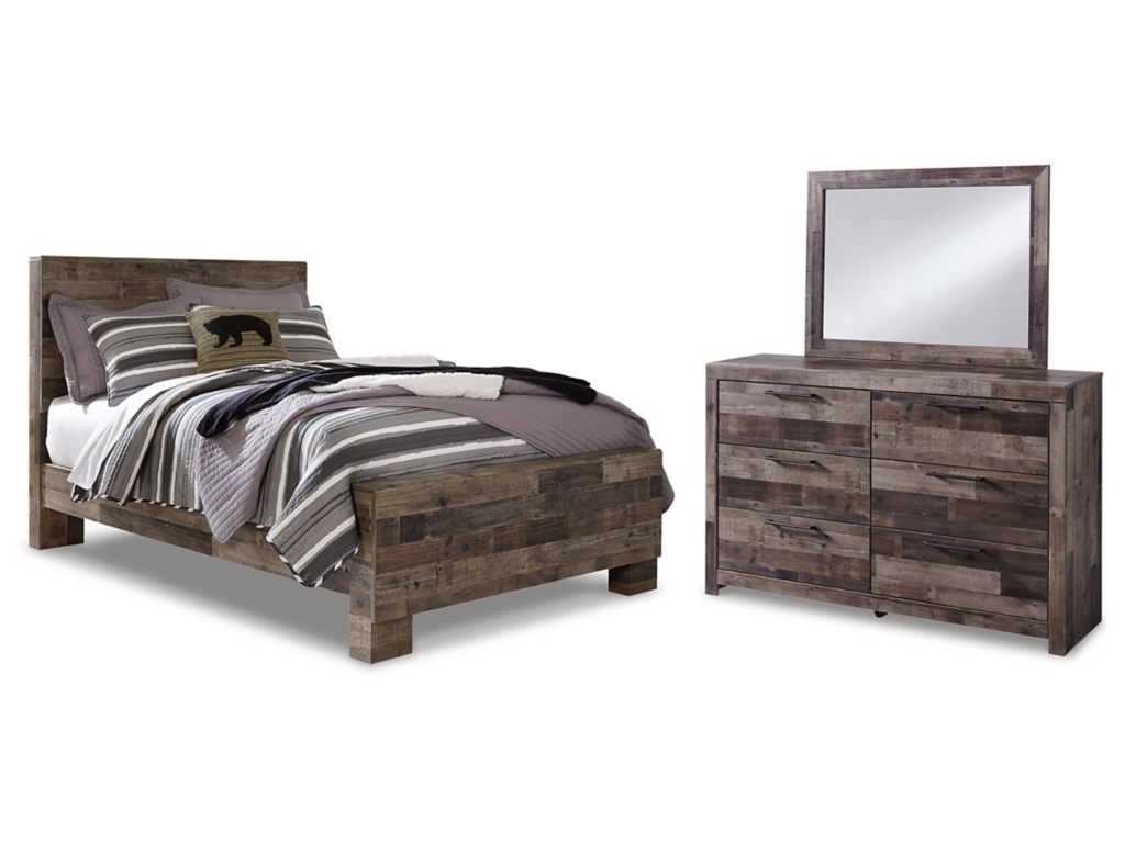 Derekson Full Panel Bed, Dresser and Mirror - main image