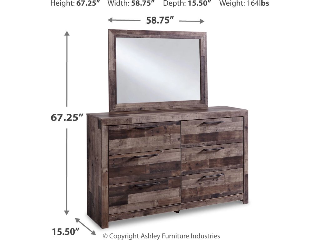 Derekson King Panel Storage Bed, Dresser and Nightstand - image 5