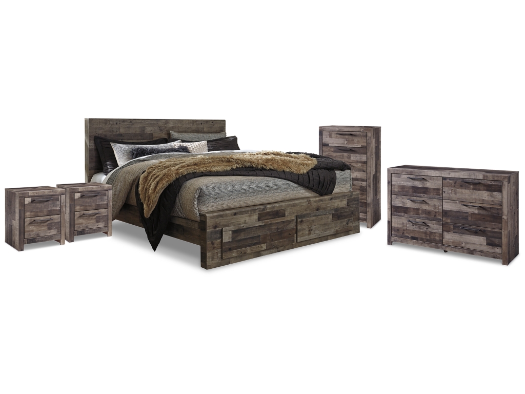 Derekson King Storage Bed, Dresser, Chest and 2 Nightstands - main image