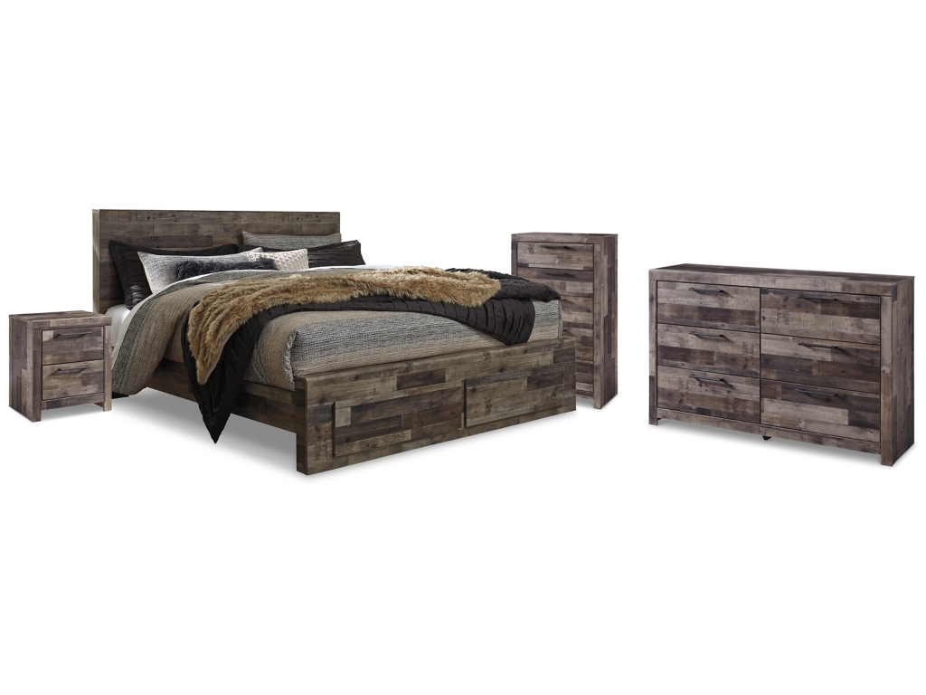 Derekson King Panel Bed, Dresser, Chest and Nightstand - main image