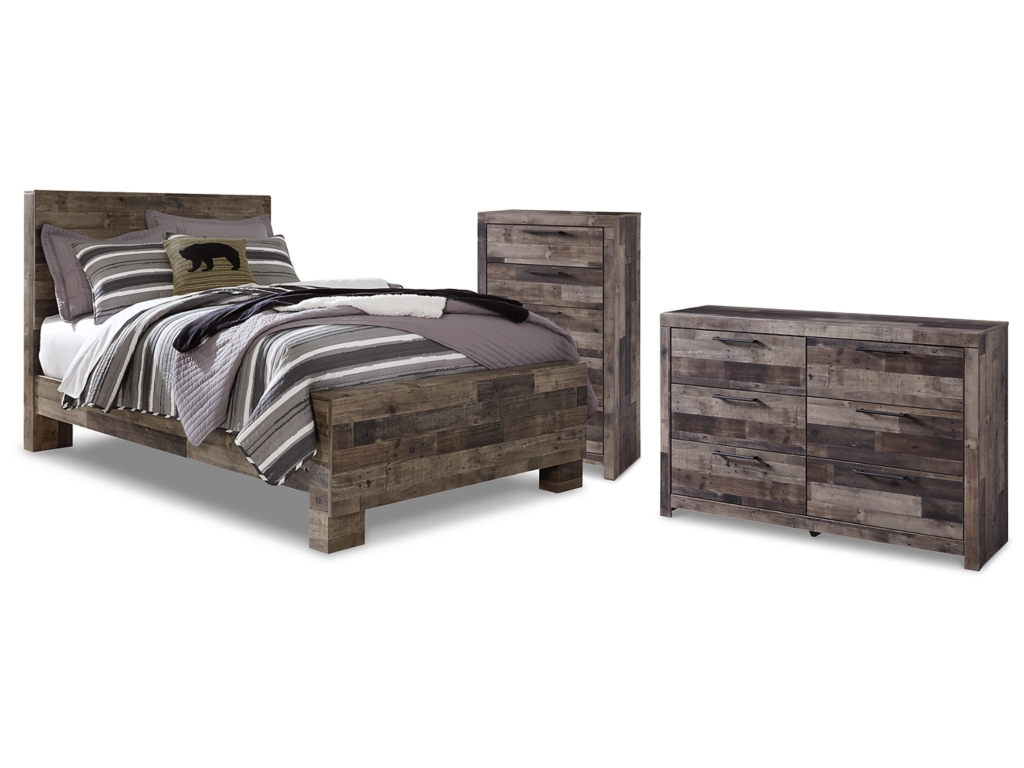 Derekson Full Panel Bed, Dresser and Chest - main image
