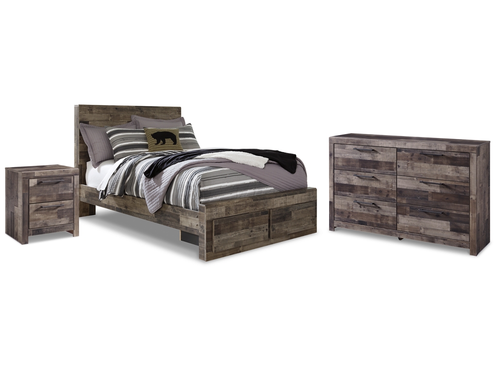 Derekson Full Storage Bed, Dresser and Nightstand - main image