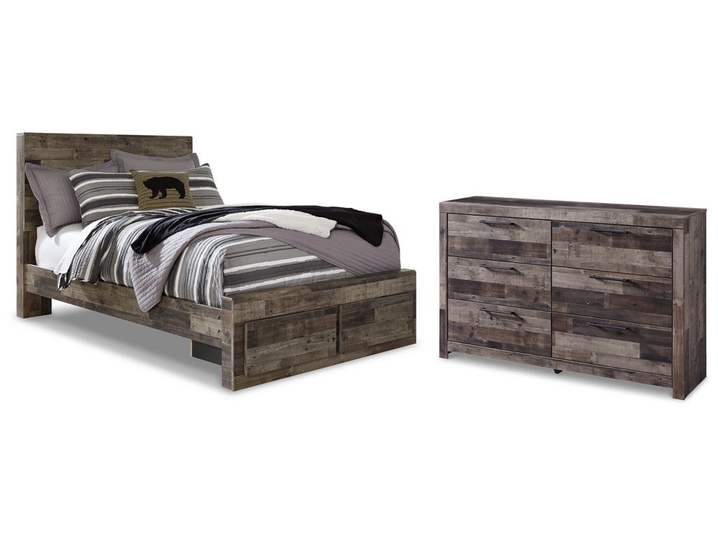 Derekson Full Panel Storage Bed and Dresser - main image