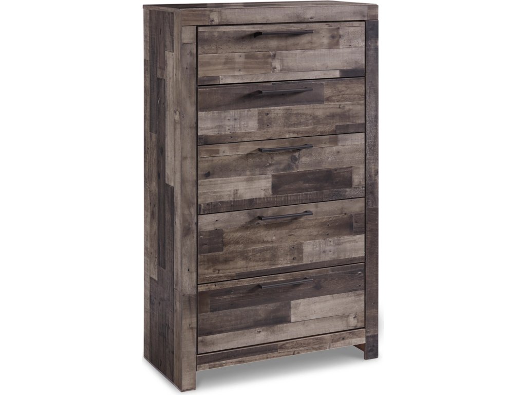 Derekson King Panel Bed, Dresser, Mirror and Chest - image 3