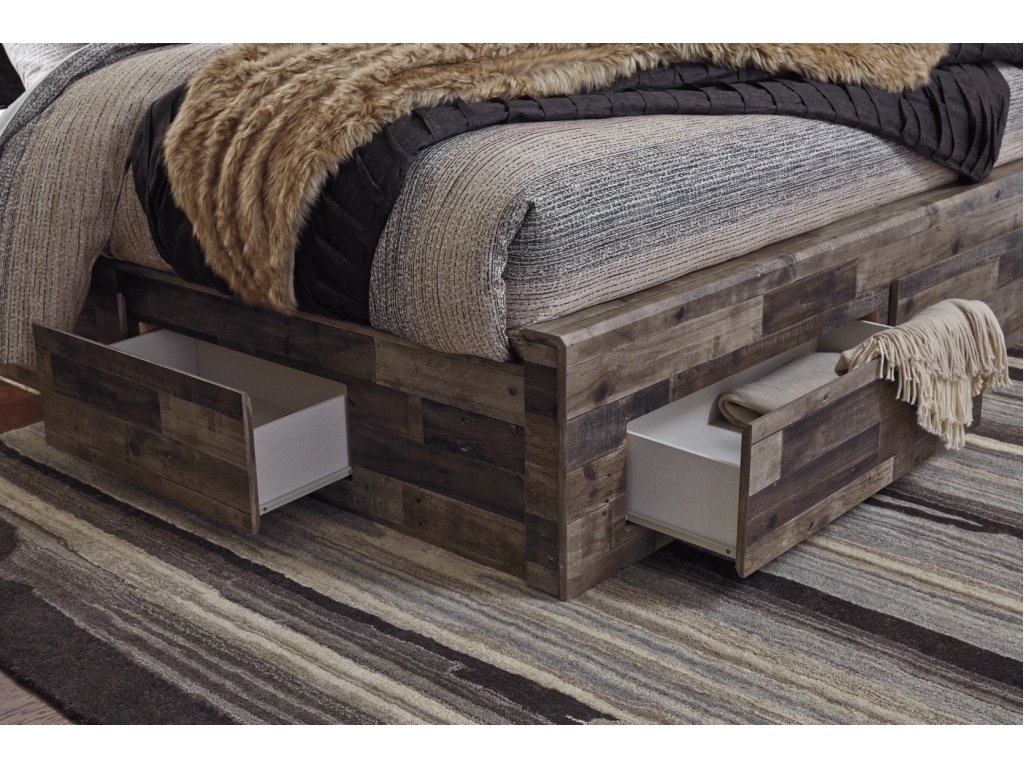 Derekson King Panel Storage Bed, Dresser and Nightstand - image 10