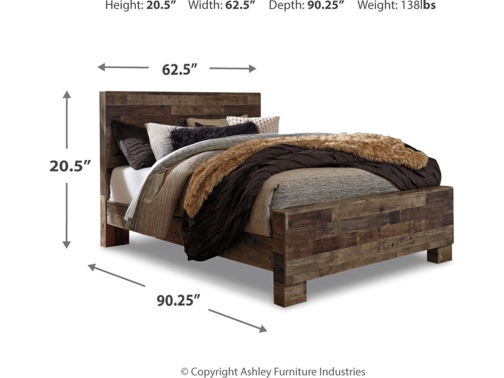 Derekson Queen Panel Bed, Dresser and Mirror - image 4