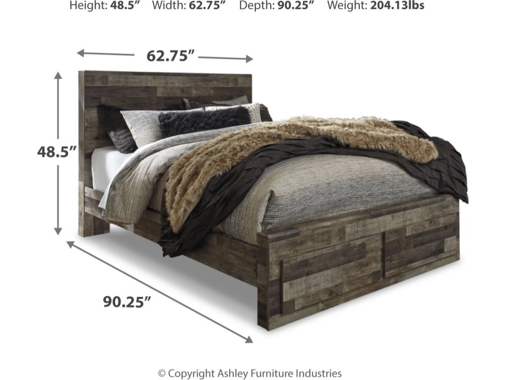Derekson Queen Panel Storage Bed and 2 Nightstands - image 3