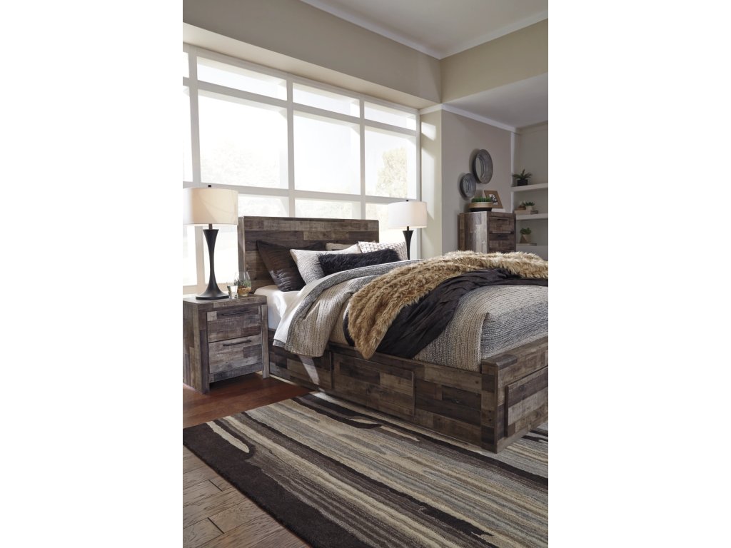 Derekson Queen Panel Bed with 4 Storage Drawers - image 8