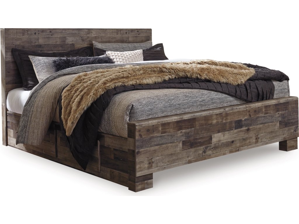 Derekson King Panel Bed with 2 Side Storage - main image