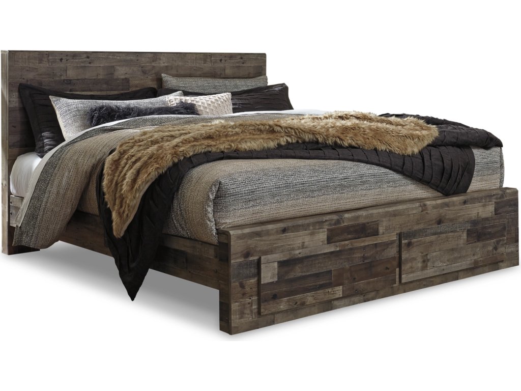 Derekson King Panel Storage Bed, Dresser and Nightstand - image 3