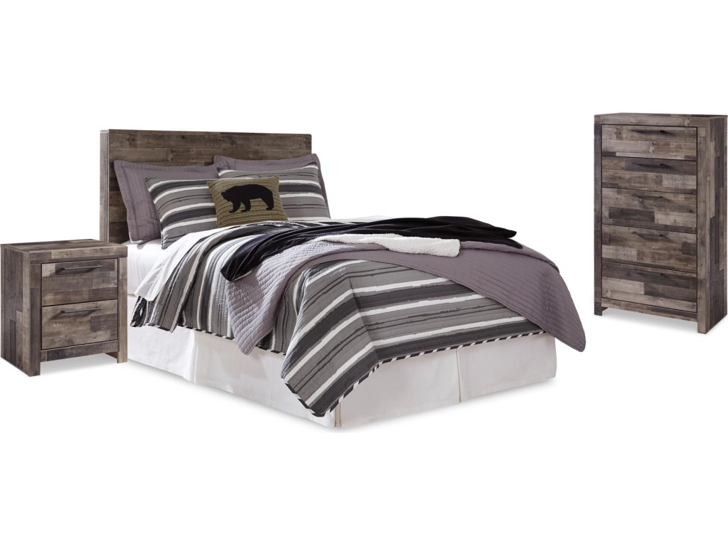 Derekson Full Panel Headboard, Chest and Nightstand - main image
