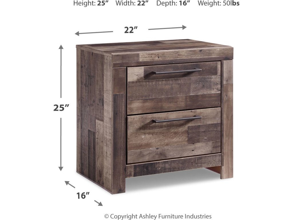 Derekson King Panel Storage Bed, Dresser and Nightstand - image 7