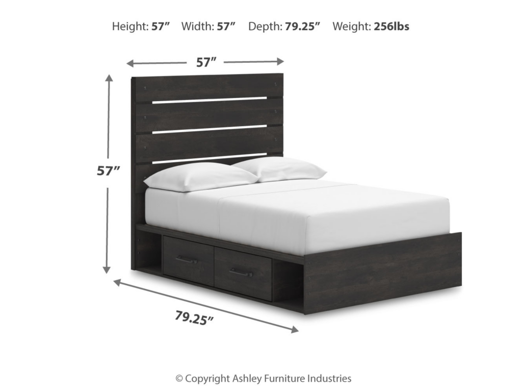 Hollivern Full Panel Bed with Storage - image 3