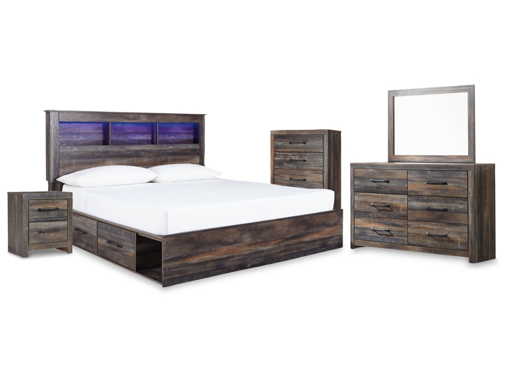 Drystan King Storage Bed, Dresser, Mirror, Chest and Nightstand - main image