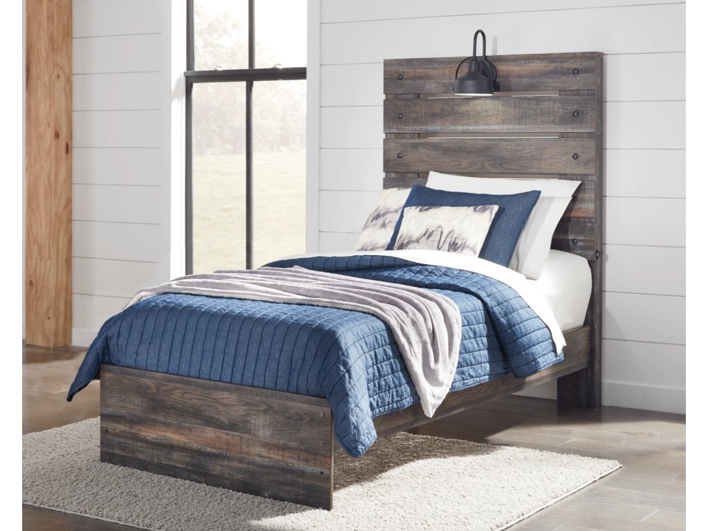 Drystan Twin Panel Bed, Dresser and Mirror - image 7