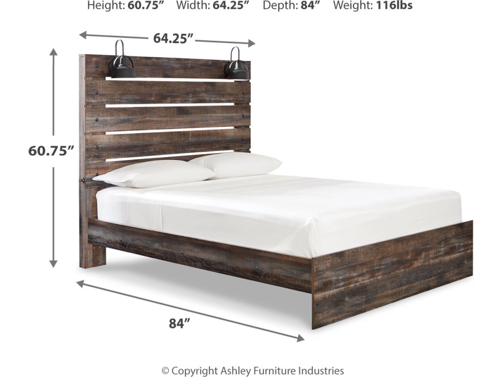 Drystan Queen Panel Bed, Dresser, Mirror and Nightstand - image 6