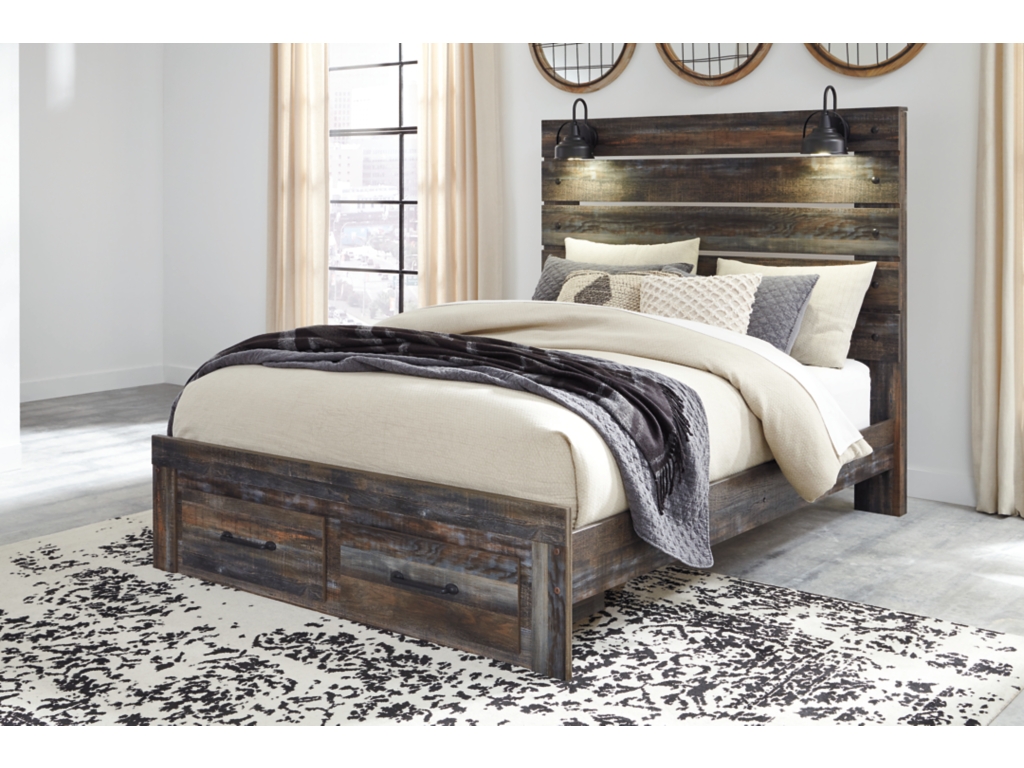 Drystan Queen Panel Storage Bed, Dresser, Mirror, Chest and 2 Nightstands - image 10