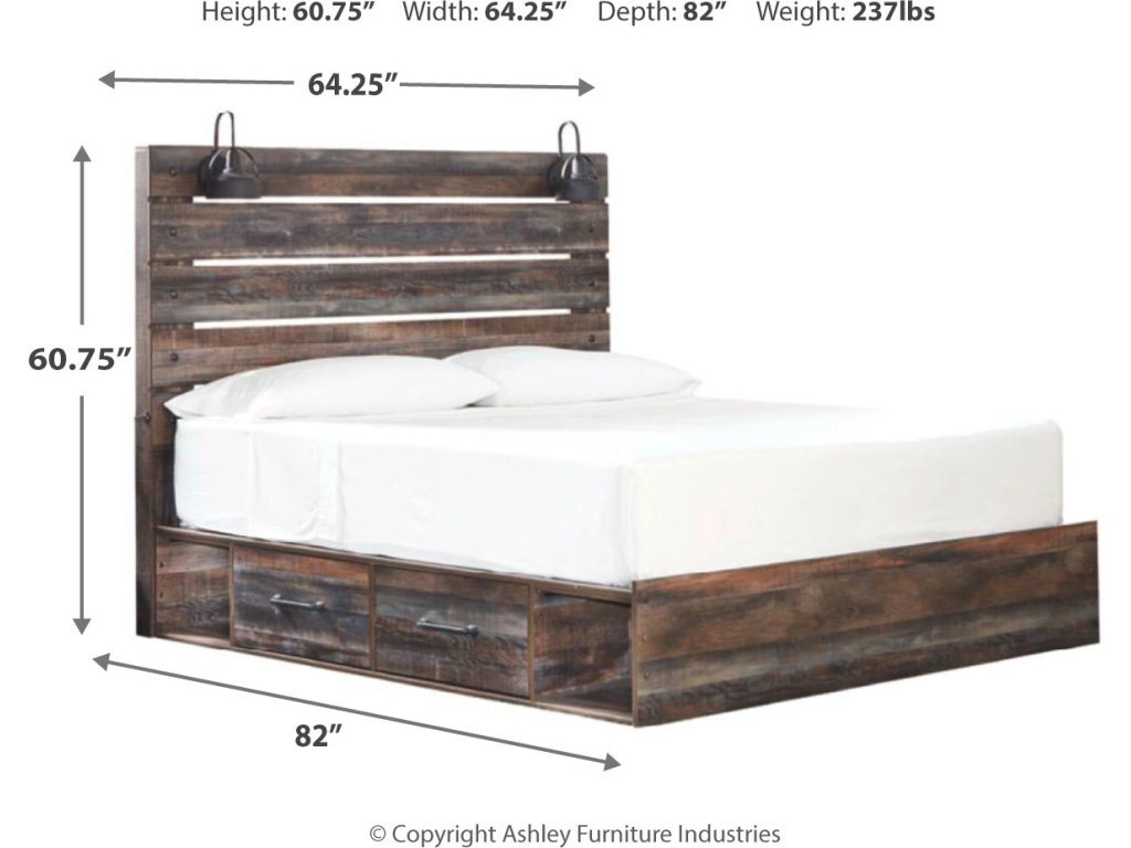Drystan King Panel Bed with Storage, Dresser, Mirror and Nightstand - image 7