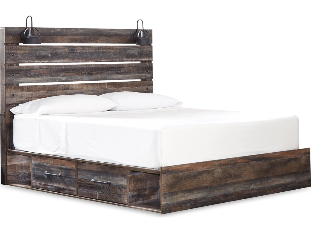 Drystan King Storage Bed, Dresser and Mirror - image 2