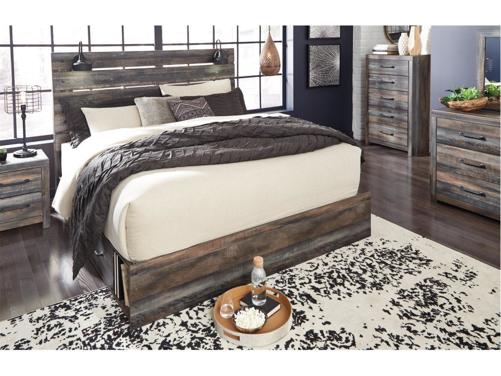 Drystan King Panel Bed with 4 Storage Drawers - image 4