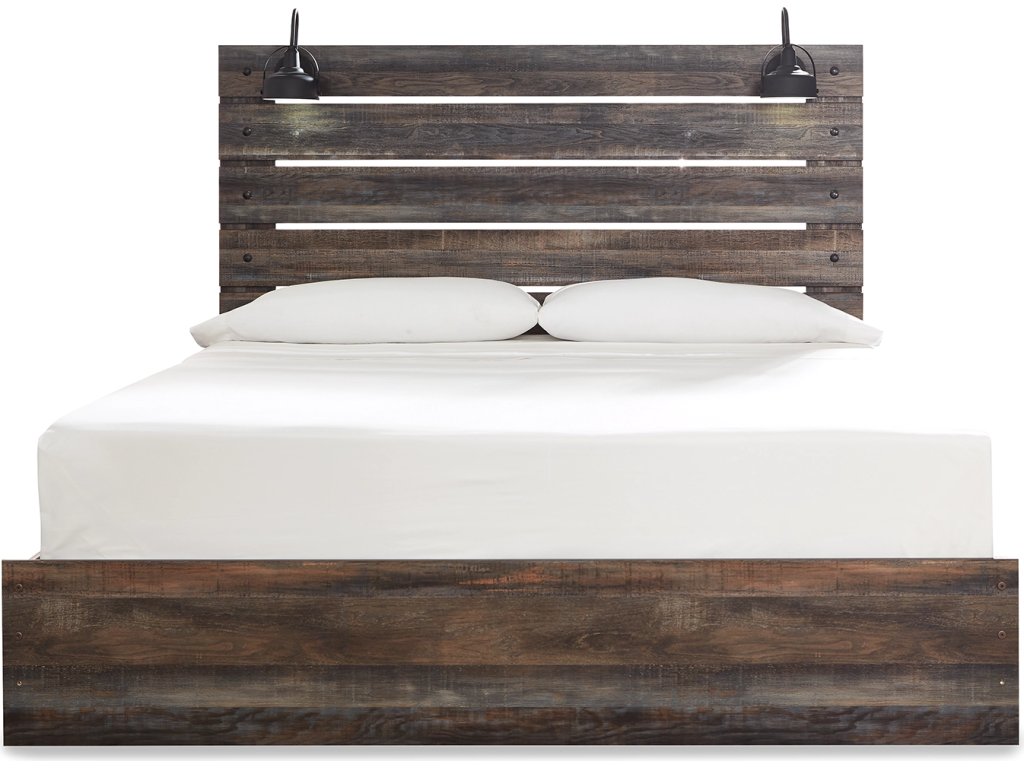 Drystan King Panel Bed and 2 Nightstands - image 1