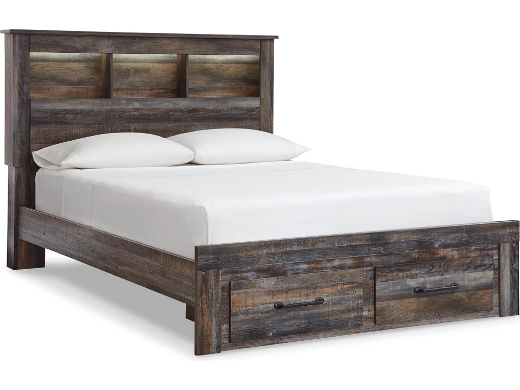 Drystan Queen Bookcase Storage Bed, Dresser, Mirror and Nightstand - image 2