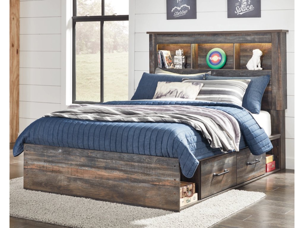 Drystan Twin Bookcase Bed with 2 sided Storage, Dresser and Nightstand - image 10