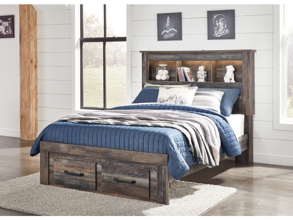 Drystan Full Bookcase Storage Bed and Nightstand - image 7
