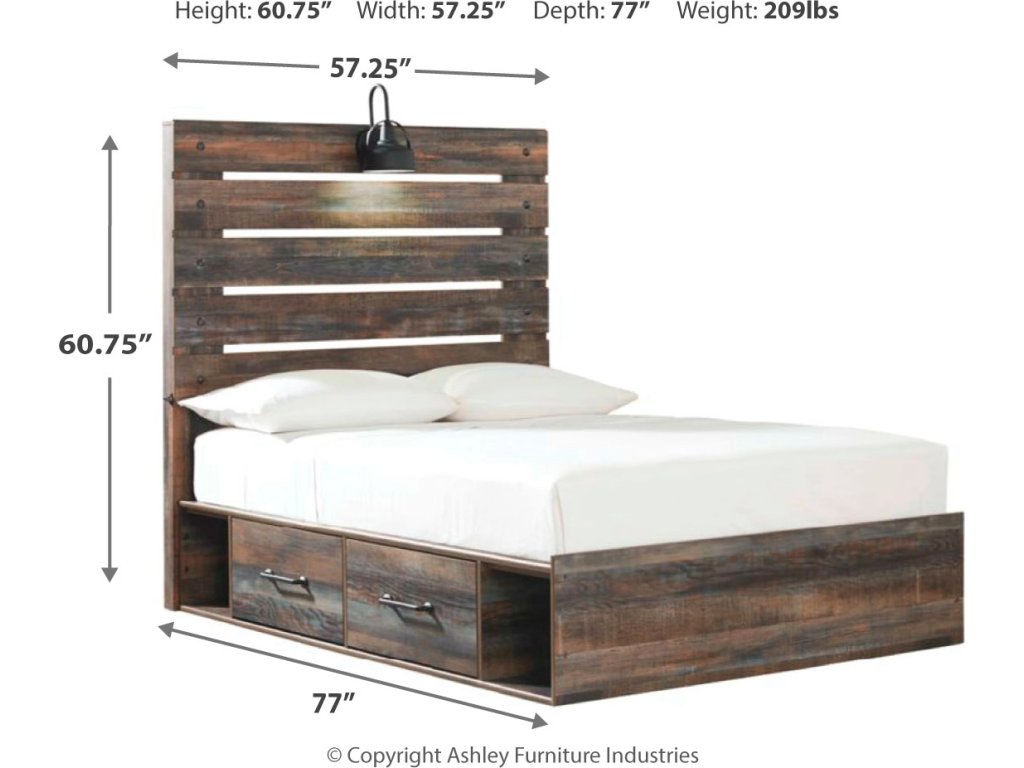 Drystan Full Panel Bed and 2 Nightstands - image 6