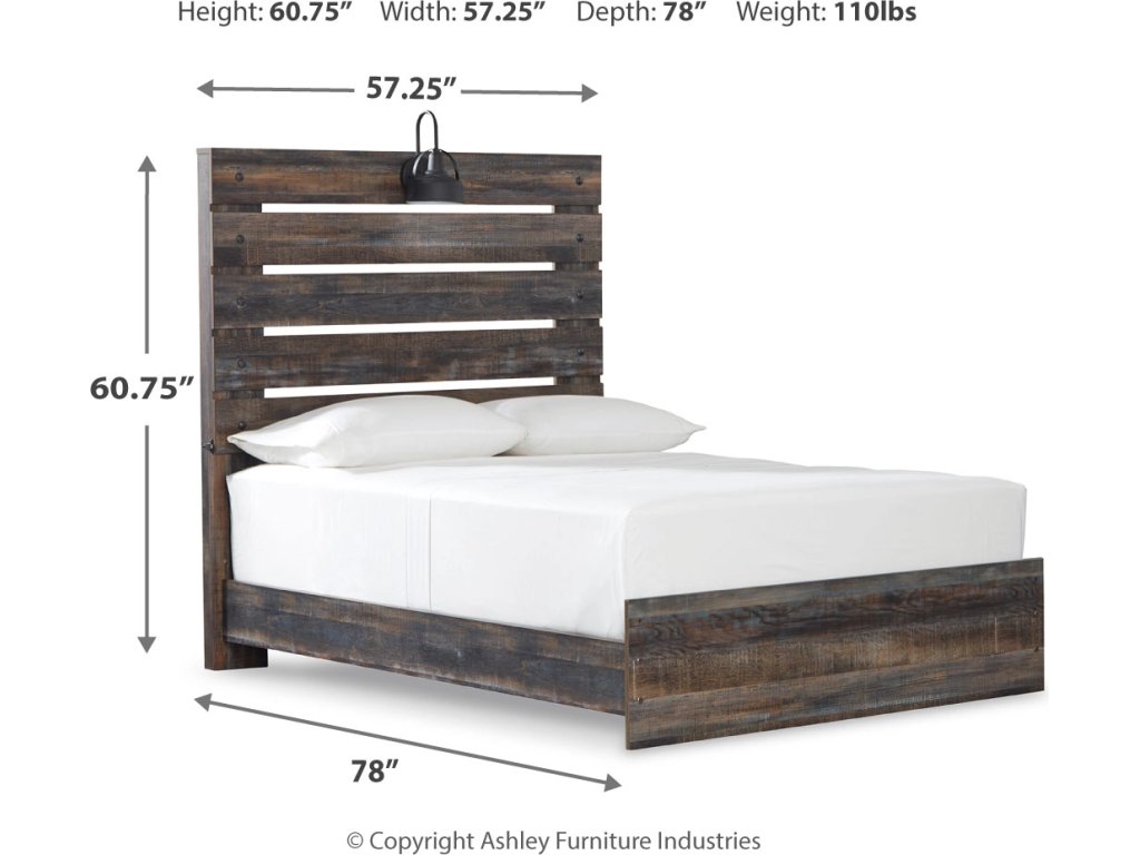 Drystan Full Panel Bed, Dresser, Mirror, and Nightstand - image 8