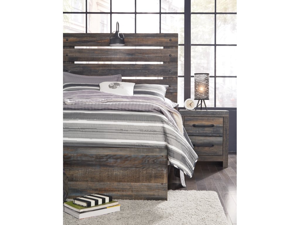 Drystan Full Panel Bed and 2 Nightstands - main image