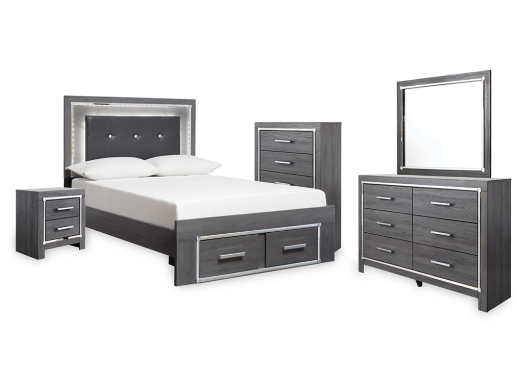 Lodanna Full Storage Bed, Dresser, Mirror, Chest and Nightstand - main image