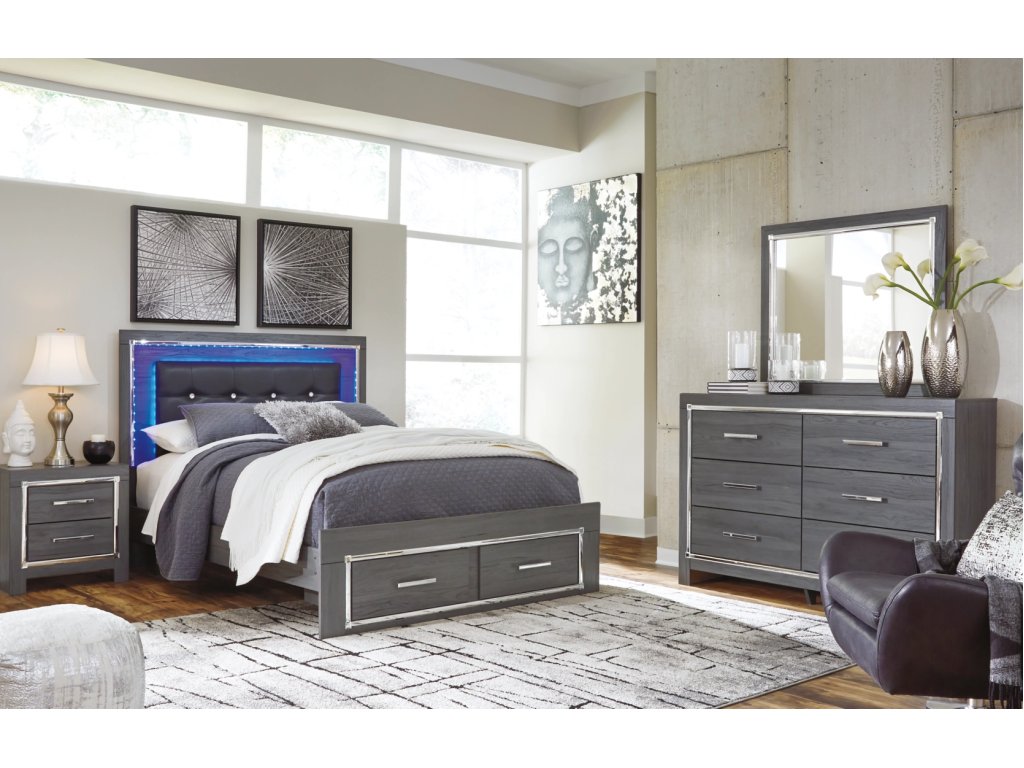 Lodanna Queen Storage Bed, Dresser, Mirror and 2 Nightstands - main image