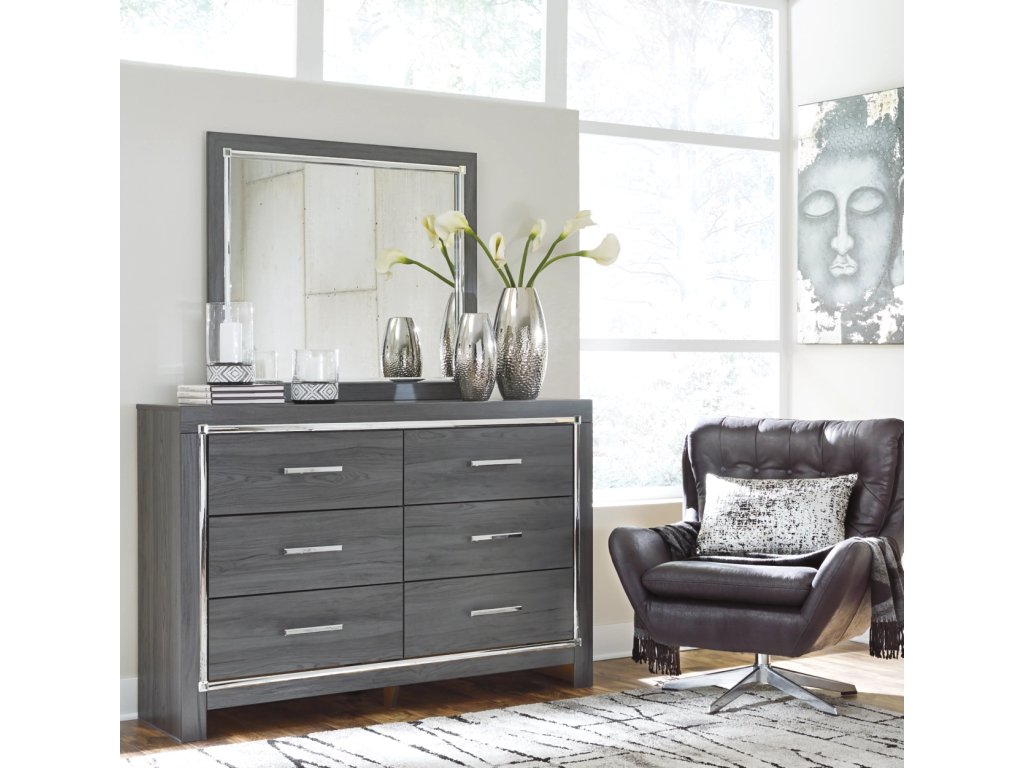 Lodanna King Upholstered Panel Bed, Dresser, Mirror, Chest and Nightstand - image 5