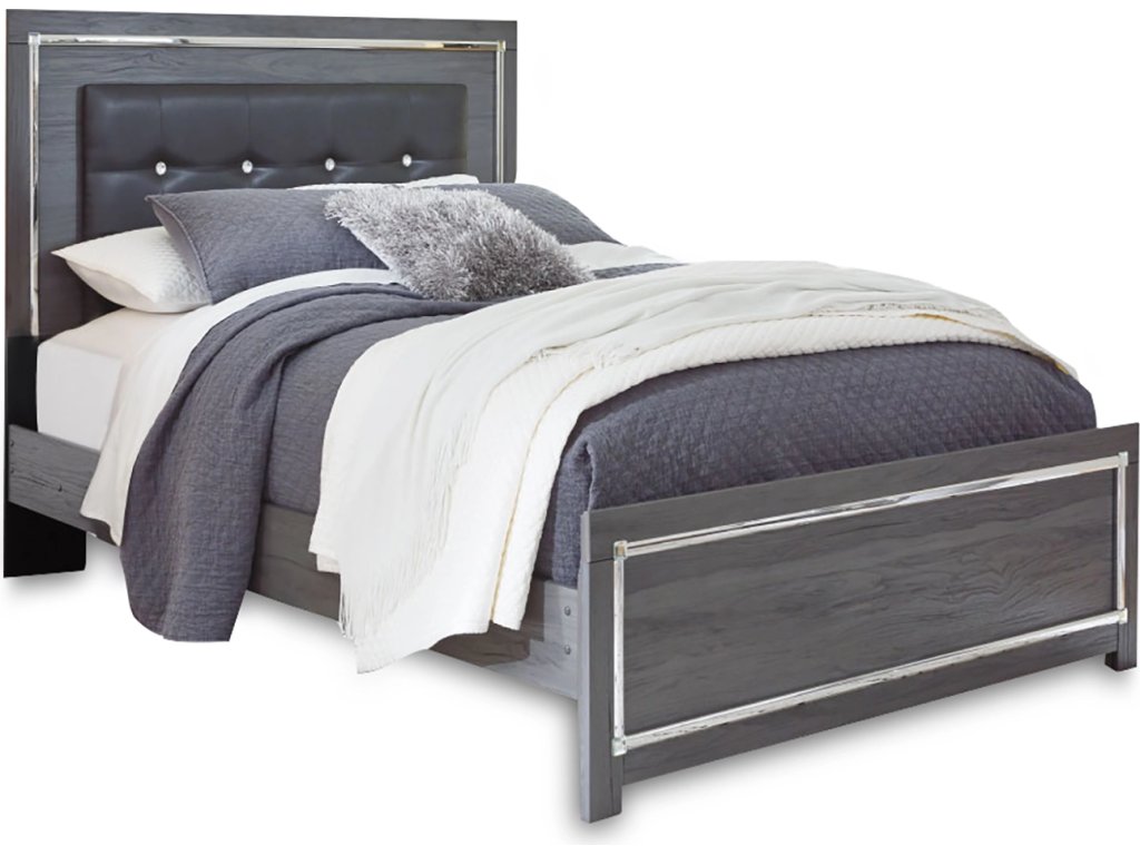 Lodanna Queen Upholstered Panel Bed, Dresser and Mirror - image 3