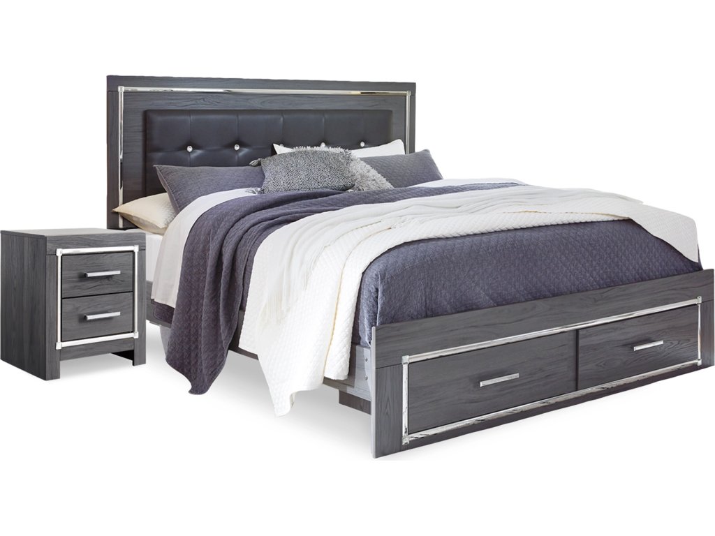Lodanna Queen Storage Bed and Nightstand - image 1