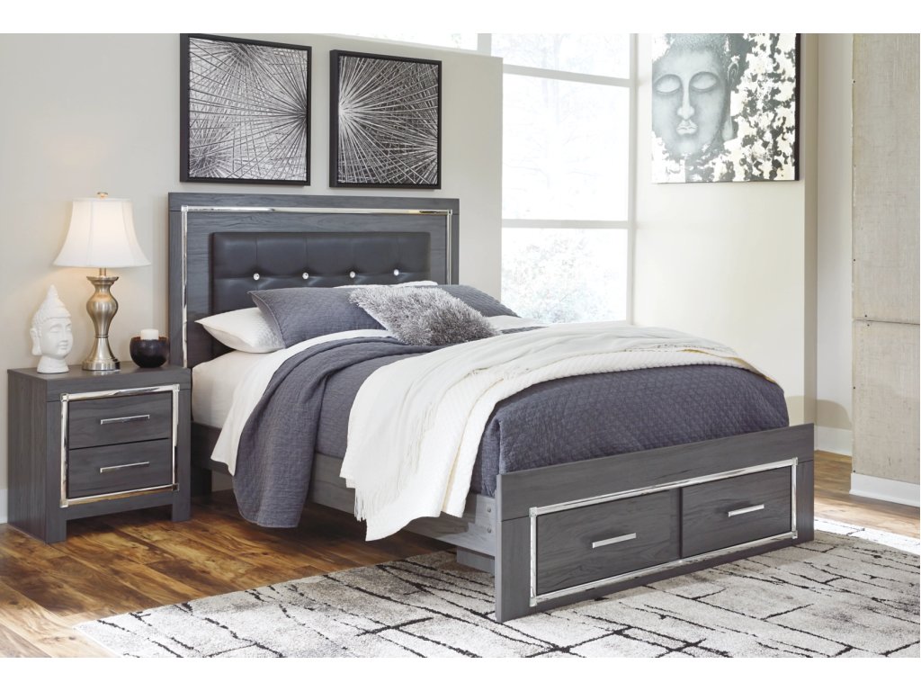 Lodanna Queen Storage Bed and Nightstand - main image