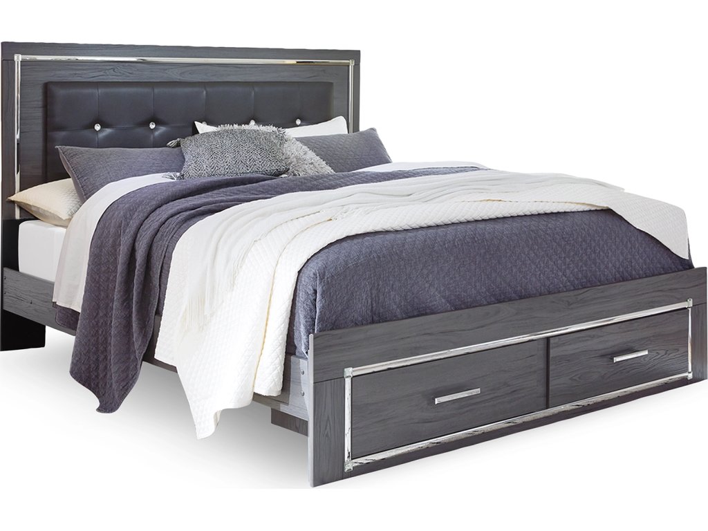 Lodanna King Storage Bed, Chest and 2 Nightstands - image 2