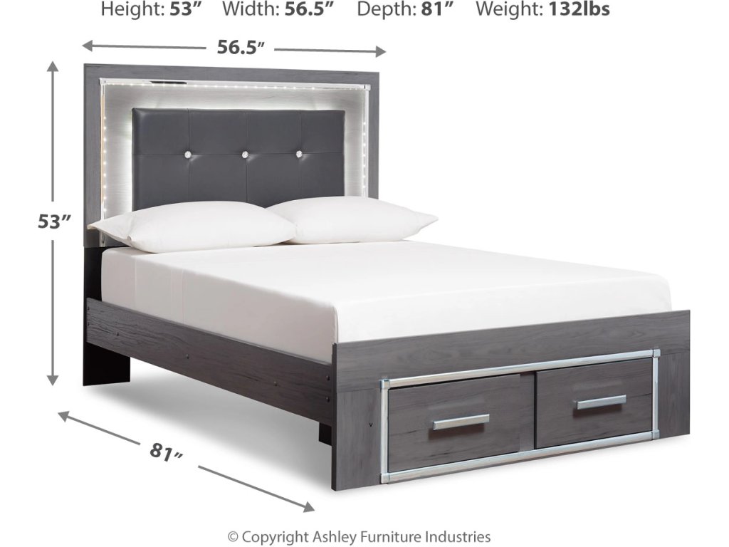 Lodanna Full Storage Bed, Dresser, Mirror, Chest and Nightstand - image 6