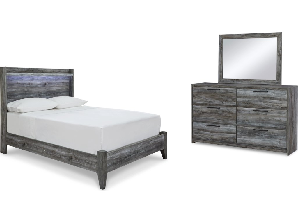 Baystorm Full Panel Bed, Dresser and Mirror - main image