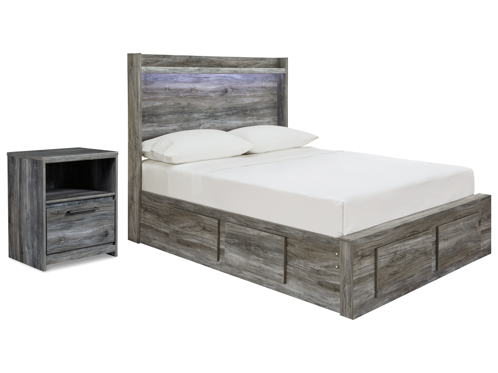Baystorm Full Panel Storage Bed and Nightstand - main image