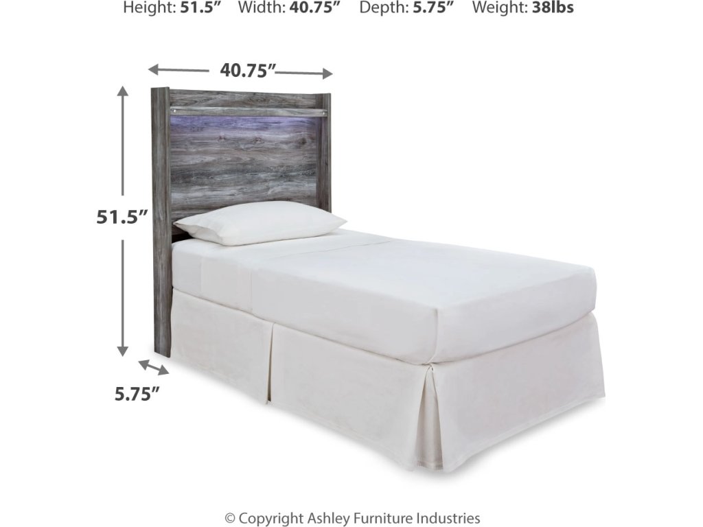 Baystorm Twin Panel Bed Headboard, Dresser, Mirror and Nightstand - image 5