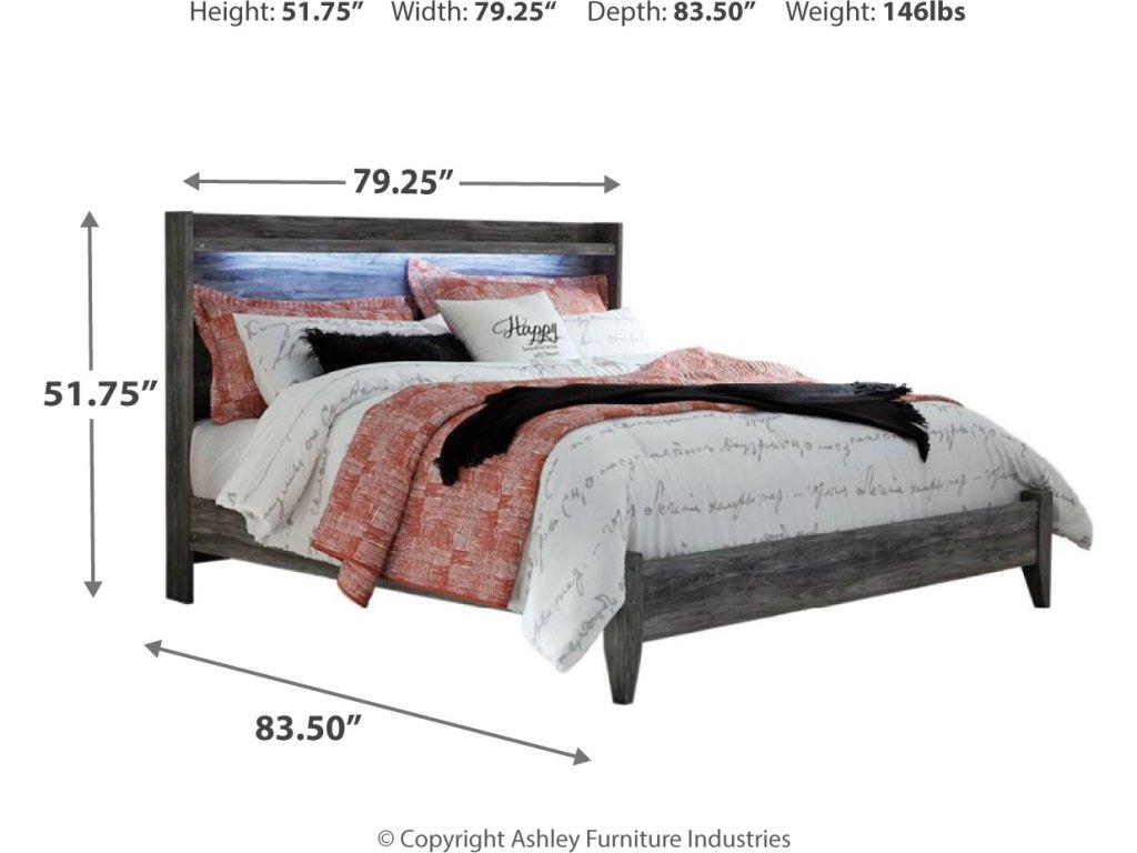 Baystorm King Panel Bed, Dresser, Mirror and Chest - image 8