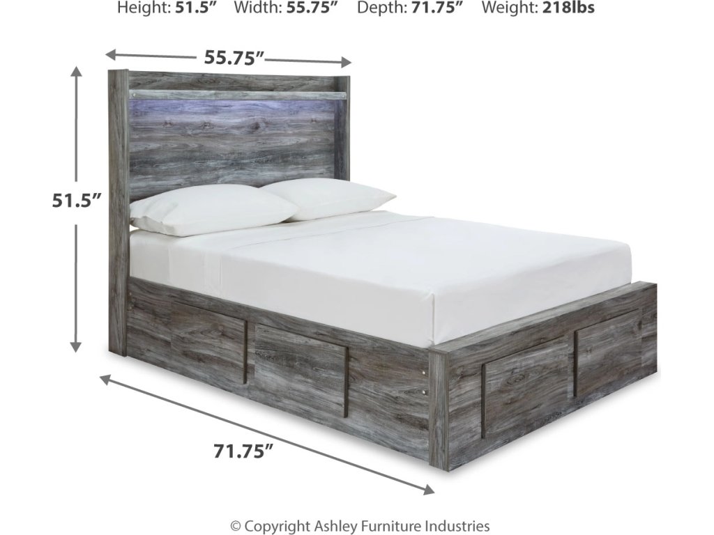 Baystorm Full Panel Storage Bed, Dresser and Mirror - image 4