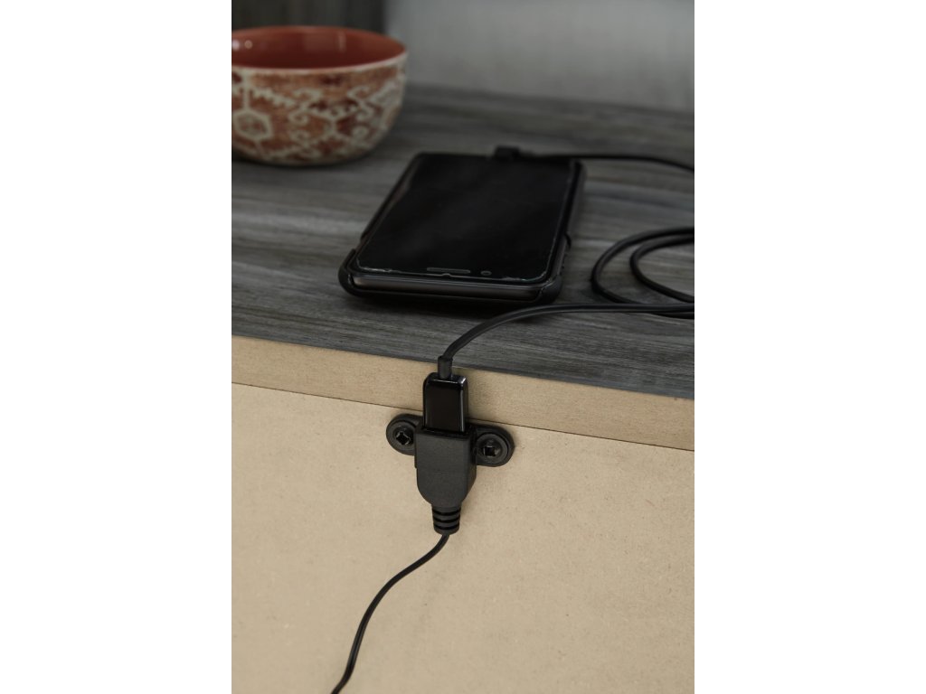 Baystorm Full Panel Headboard Bed. Dresser, Mirror, Chest and Nightstand - image 20